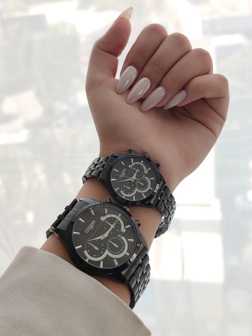 ست ساعت زنانه مردانه فلزی مارک سیتیزن اصلی