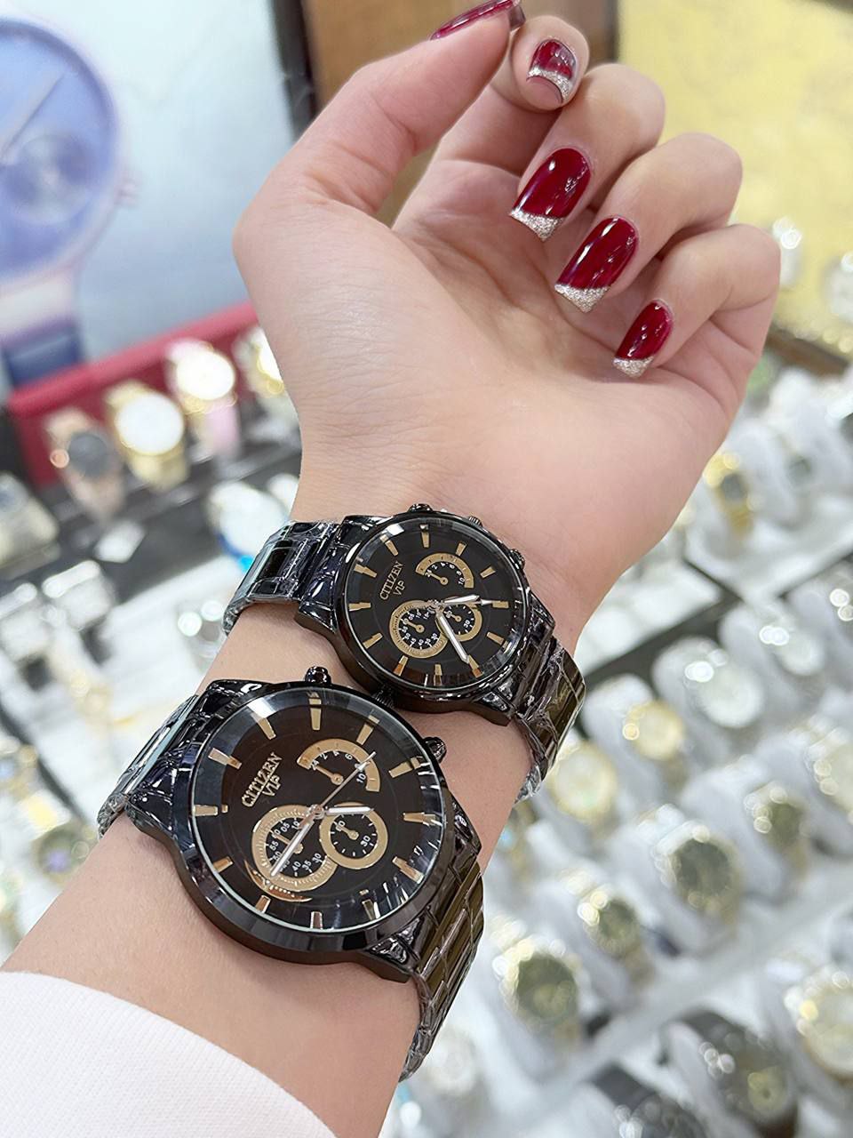 ساعت مچی ست زنانه مردانه کیفیت عالی مارک سیتیزن اقتصادی